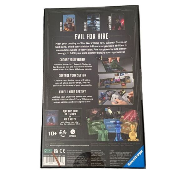 Star Wars Villainous Scum And Villainy Board Game SEALED - Picture 2 of 4